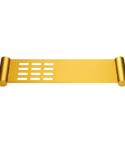 LUCID PIN Series Brushed Brass Stainless Steel Towel Shelf