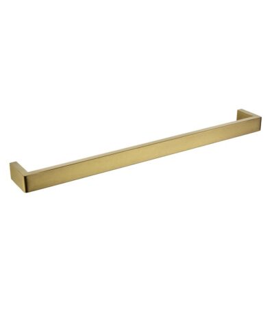 IVANO - 600mm Brushed Brass Single Towel Rail