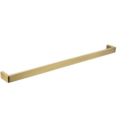 IVANO - 800mm Brushed Brass Single Towel Rail