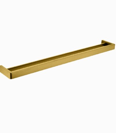 IVANO - 800mm Brushed Brass Double Towel Rail