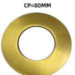 80mm Brushed Yellow Gold Round Cover Plate For WM26.04