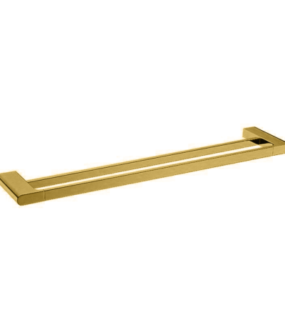 VOG - 800mm Brushed Brass Double Towel Rail