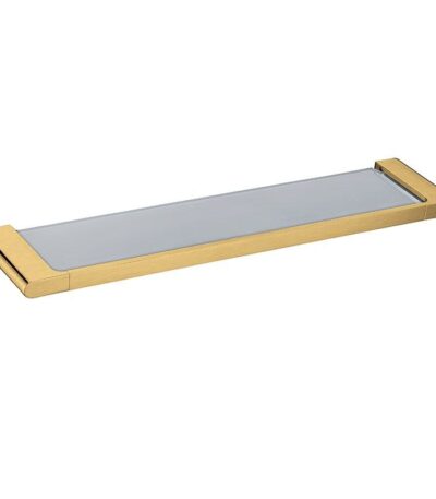 VOG - Brushed Brass Glass Shelf