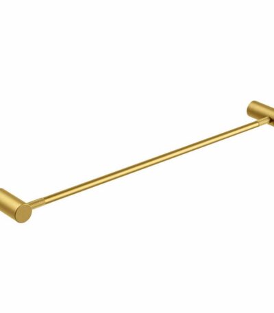 CADDENCE - 600mm Brushed Brass Single Towel Rail