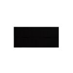 Bali 1200mm Matte Black Wall Hung Fluted Vanity (Double Bowls)