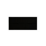 Bali 1500mm Matte Black Wall Hung Fluted Vanity (Double Bowls)
