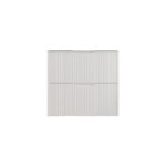 Bali 750mm Matte White Wall Hung Fluted Vanity