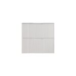 Bali 750mm Matte White Wall Hung Fluted Vanity
