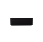 Bergen 1200mm Matte Black Wall Hung Fluted Cabinet (Single Bowl)