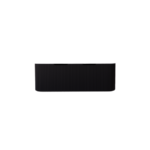 Bergen 1200mm Matte Black Wall Hung Fluted Cabinet (Single Bowl)