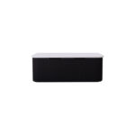 Bergen 1200mm Matte Black Wall Hung Fluted Cabinet (Single Bowl)