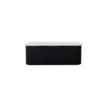 Bergen 1200mm Matte Black Wall Hung Fluted Cabinet (Double Bowls)