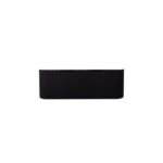 Bergen 1500mm Matte Black Wall Hung Fluted Cabinet (Double Bowls)