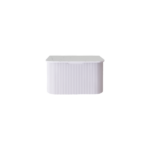 Bergen 750mm Matte White Wall Hung Fluted Cabinet