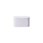 Bergen 750mm Matte White Wall Hung Fluted Cabinet