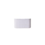 Bergen 900mm Matte White Wall Hung Fluted Cabinet