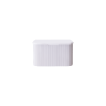 Bergen 900mm Matte White Wall Hung Fluted Cabinet