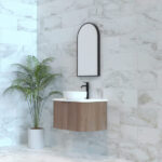 Bergen 750mm Solid Timber Wall Hung Fluted Vanity