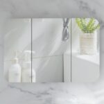 1200*800*150mm Carysil Grand Matte White Melamine Plywood Shaving Cabinet(Three Doors)