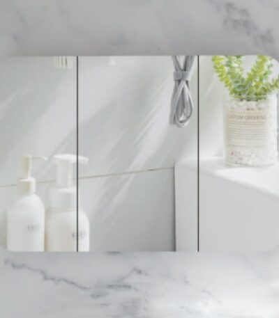 1200*800*150mm Carysil Grand Matte White Melamine Plywood Shaving Cabinet(Three Doors)