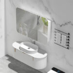 1200*800*150mm Carysil Grand Matte White Melamine Plywood Shaving Cabinet(Three Doors)