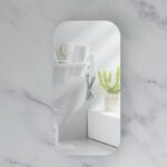 450*900*150mm Carysil Earls Matte White Melamine Plywood Squircle Shaving Cabinet(Single Door)