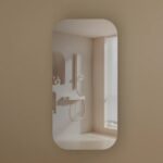 450*900*150mm Carysil Earls Original Walnut Melamine Plywood Squircle Shaving Cabinet(Single Door)