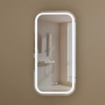 450*900*150mm Carysil Earls Original Walnut Melamine Plywood Squircle LED Shaving Cabinet(Single Door)