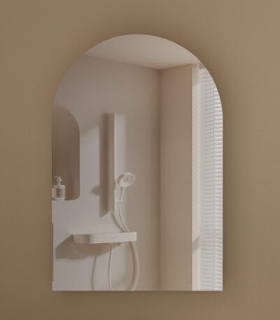 600*900*150mm Carysil Imperial Original Walnut Melamine Plywood Arch Shaving Cabinet(Single Door)
