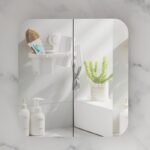 750*800*150mm Carysil Grand Matte White Melamine Plywood Shaving Cabinet(Double Doors)