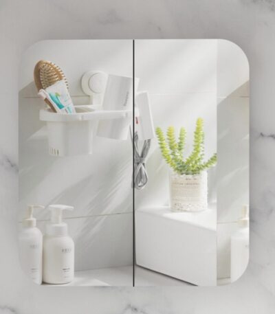 750*800*150mm Carysil Grand Matte White Melamine Plywood Shaving Cabinet(Double Doors)