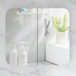 900*800*150mm Carysil Grand Matte White Melamine Plywood Shaving Cabinet(Double Doors)