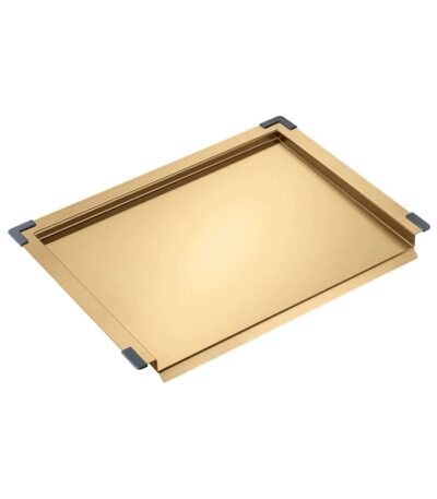 Stainless Steel Brushed Brass Sink Trays Compatible with 440 Width Sinks