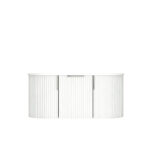 1200mm Matte White Fluted Wall Hung Vanity 1200*469*412mm