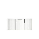 1200mm Matte White Fluted Wall Hung Vanity 1200*469*412mm