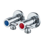 Round Chrome Water Stop Valves (One Pair)