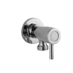 Bathroom Round Chrome 1/4 Turn Washing Machine Stop Tap(One Piece)