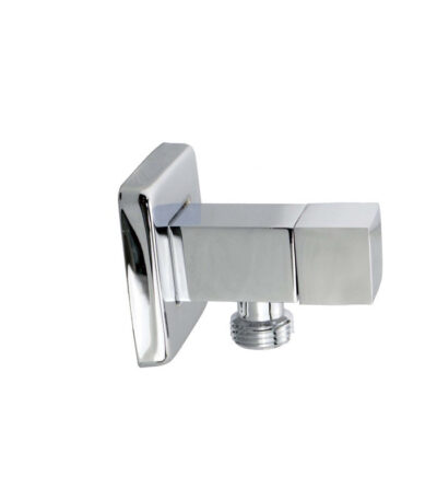 Bathroom Square Chrome 1/4 Turn Washing Machine Stop Tap(One Piece)