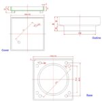 115x115mm Chrome Tile Insert Drain