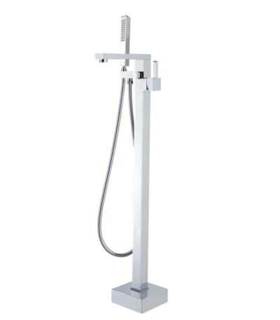 Chrome Freestanding Tap with Handheld Shower