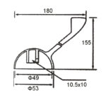 40mm Chrome Disabled Handle