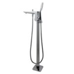 Chrome Freestanding Tap with Handheld Shower