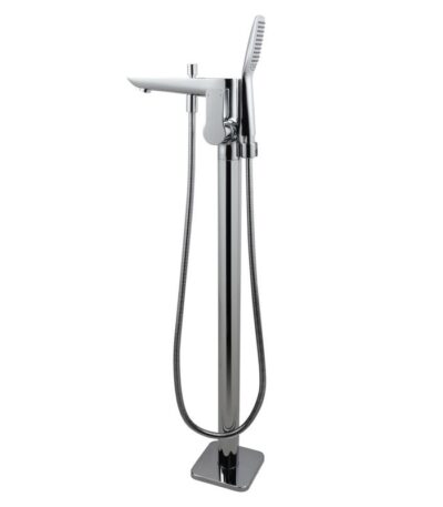 Chrome Freestanding Tap with Handheld Shower