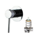 LUCID PIN - Chrome Wall Mixer