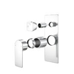 VOG Series Chrome Wall Mixer with Diverter Trim Kit(match CLPD)