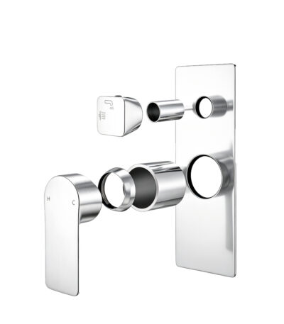 VOG Series Chrome Wall Mixer with Diverter Trim Kit(match CLPD)