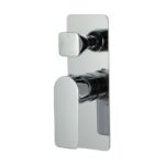VOG Series Solid Brass Chrome Wall Mixer with Diverter