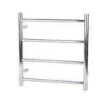 Chrome Heated Towel Rack 4 Bars