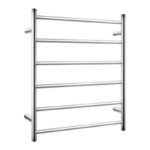 Chrome Heated Towel Rack 6 Bars