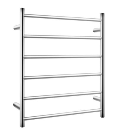 Chrome Heated Towel Rack 6 Bars